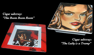 Afbeelding: Sigaar-asbakken.