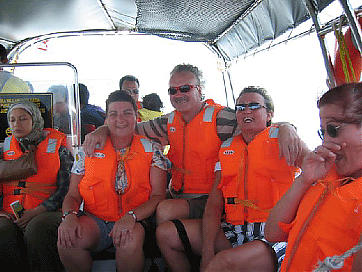 Afbeelding: Op de boot richting Perhentian.